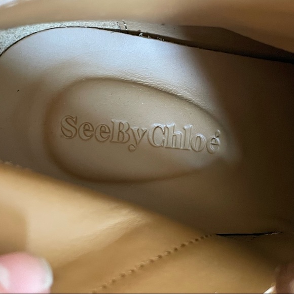 See by Chloe Sueded Leather Square Toe Booties - Picture 10 of 10